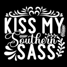 Kiss my southern sass - Sarcasm Themed T-Shirt-Black-S-Custom One Express