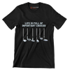 LIFE IS FULL OF IMPORTANT CHOICES - Golf Themed T-Shirt-Black-S-Custom One Express