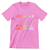 LIFE IS FULL OF IMPORTANT CHOICES - Golf Themed T-Shirt-Pink-S-Custom One Express