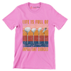 LIFE IS FULL OF IMPORTANT CHOICES - Golf Themed T-Shirt-Pink-S-Custom One Express