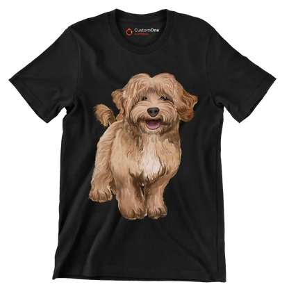 Labradoodle - Dog Themed T-Shirt-Black-S-Custom One Express