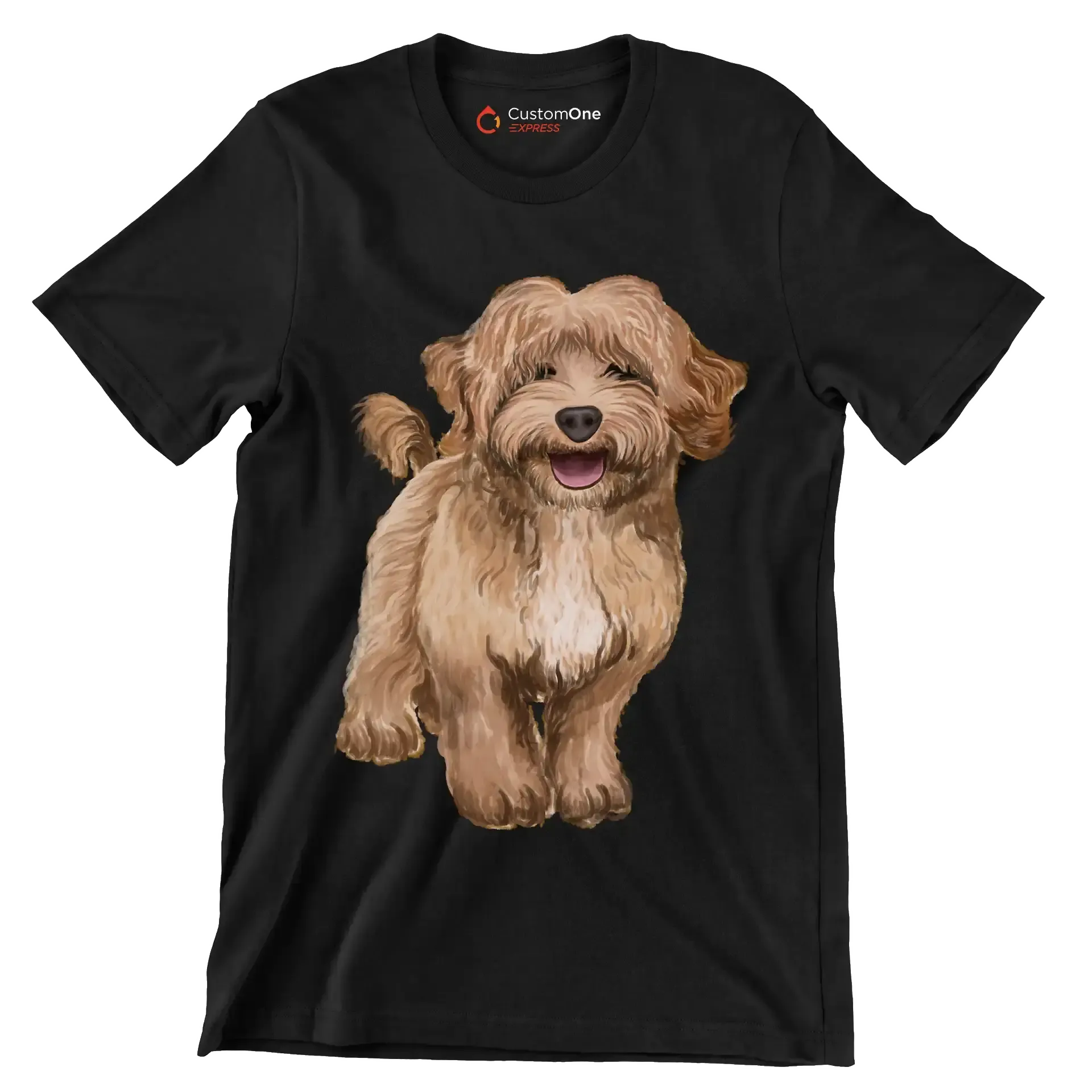 Labradoodle - Dog Themed T-Shirt-Black-S-Custom One Express