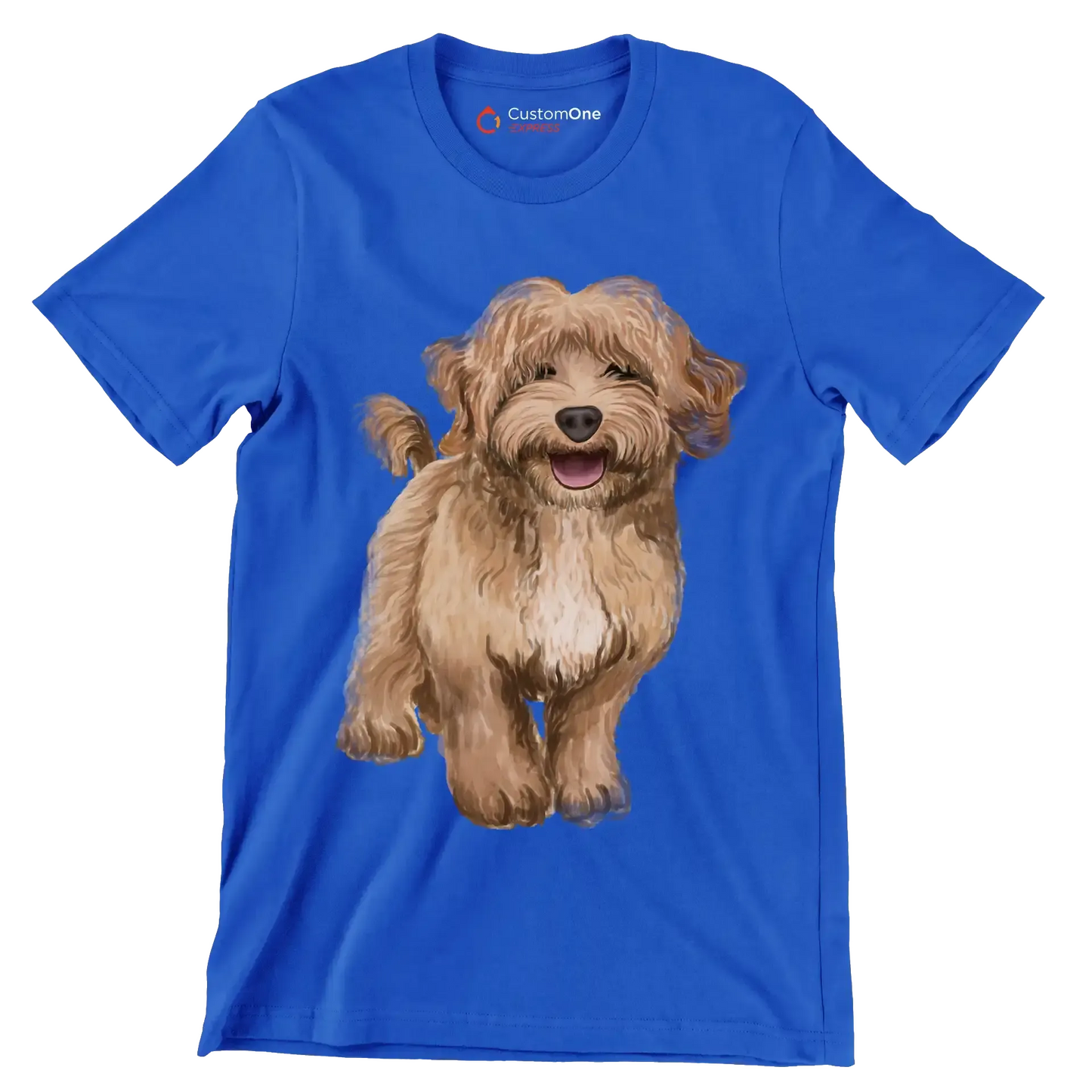 Labradoodle - Dog Themed T-Shirt-Blue-S-Custom One Express