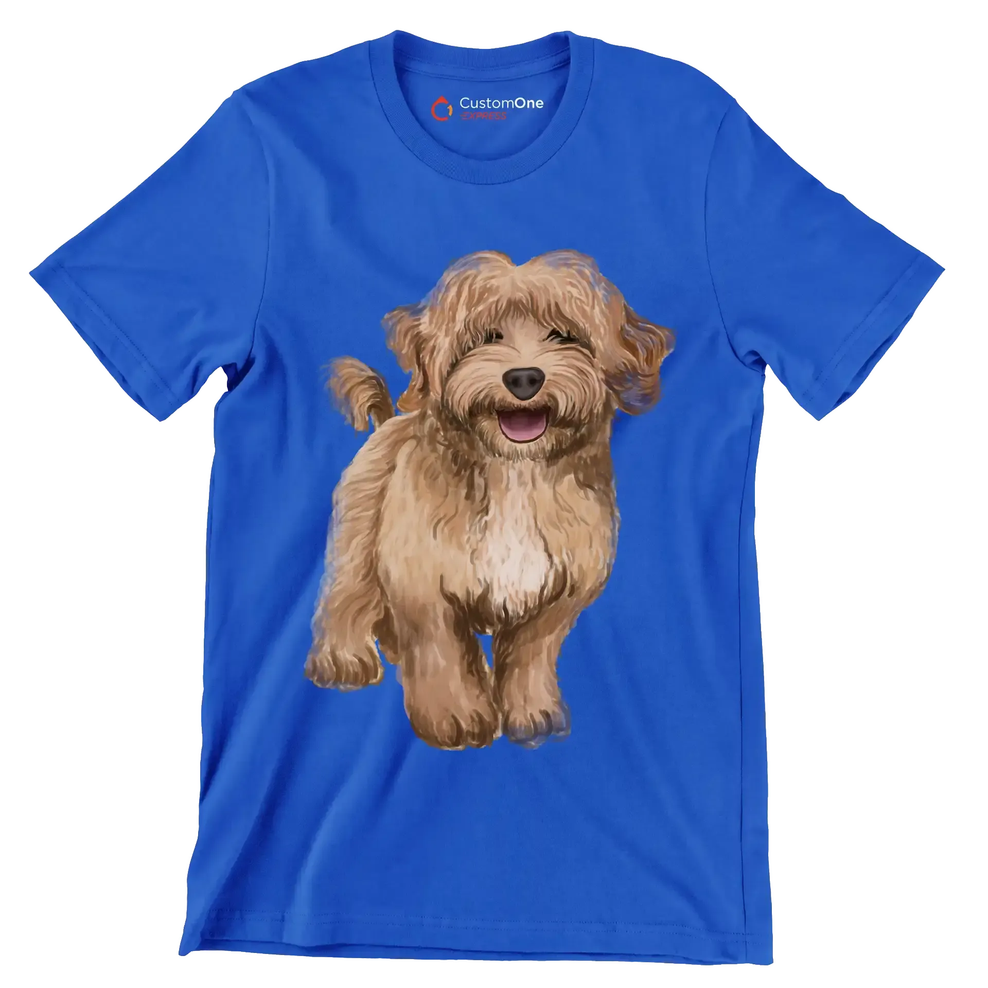 Labradoodle - Dog Themed T-Shirt-Blue-S-Custom One Express