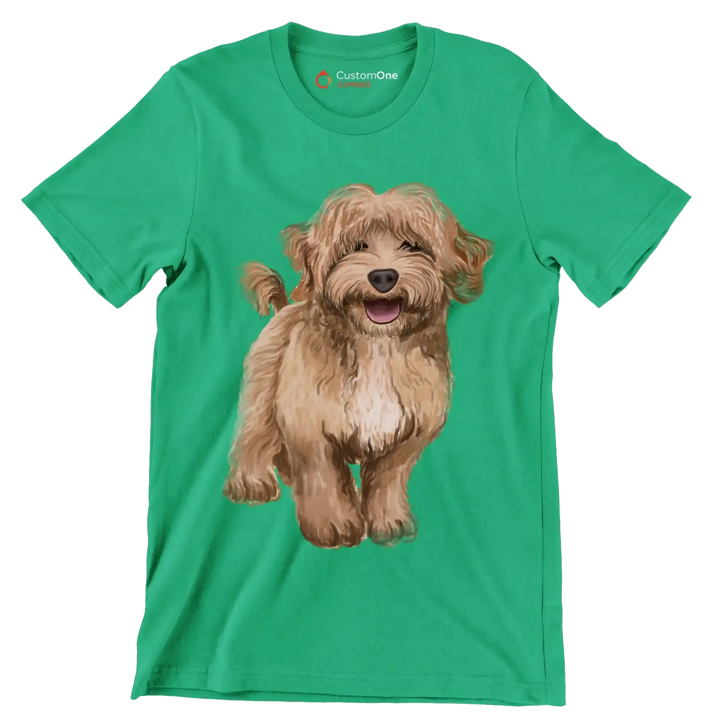 Labradoodle - Dog Themed T-Shirt-Green-S-Custom One Express