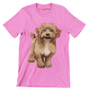 Labradoodle - Dog Themed T-Shirt-Pink-S-Custom One Express