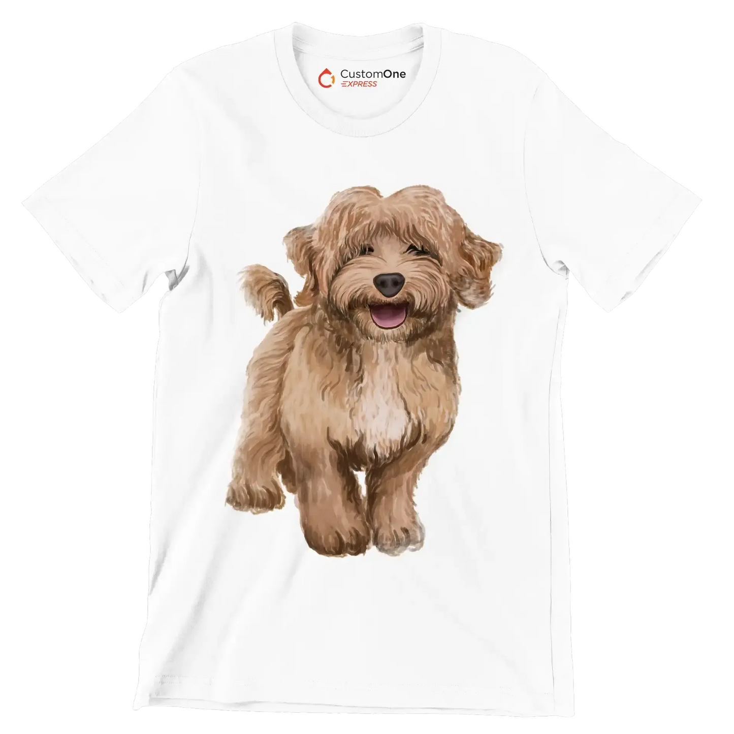 Labradoodle - Dog Themed T-Shirt-White-S-Custom One Express