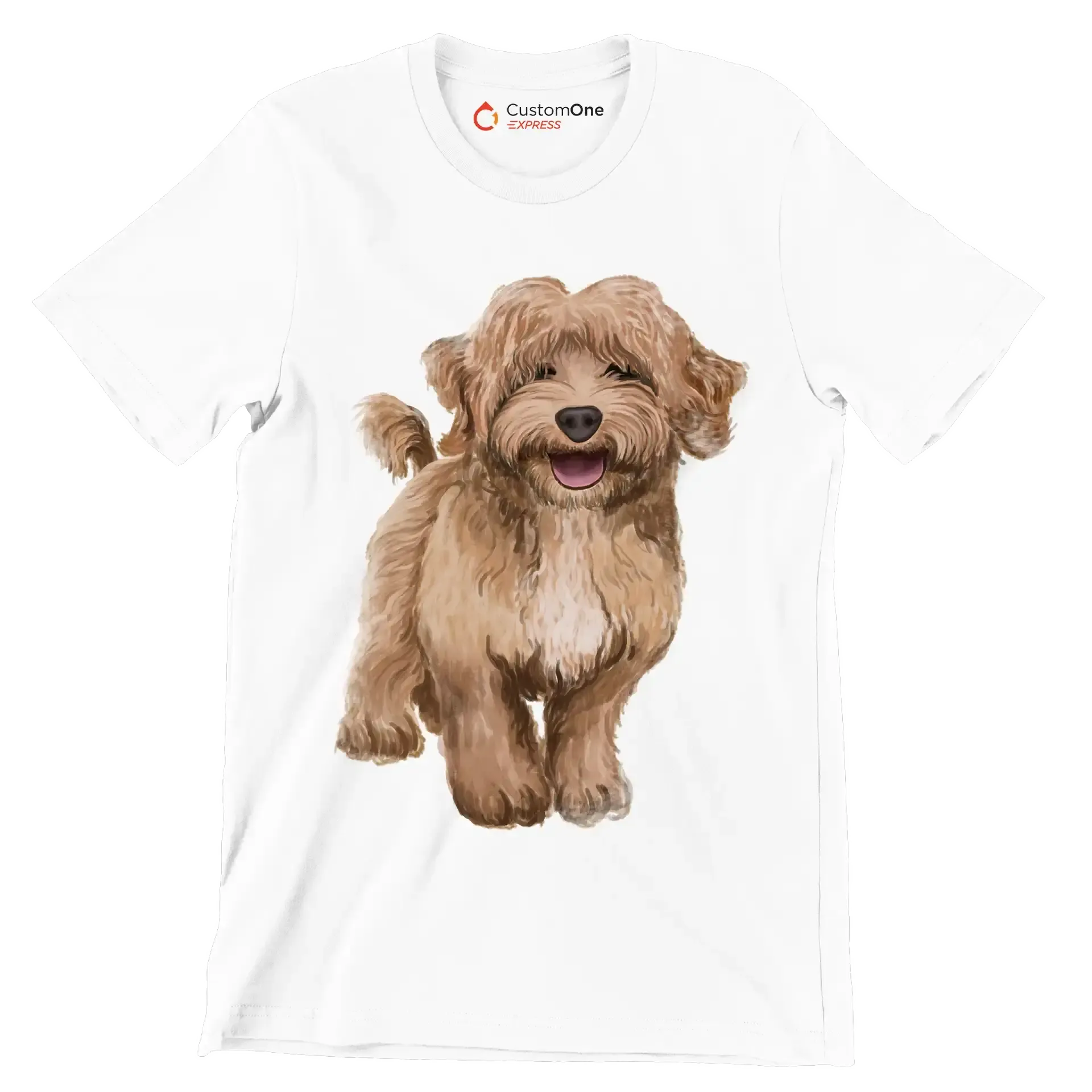 Labradoodle - Dog Themed T-Shirt-White-S-Custom One Express