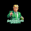 Let The SHENANIGANS Begin - St. Patrick's Day T-Shirt-Black-S-Custom One Express