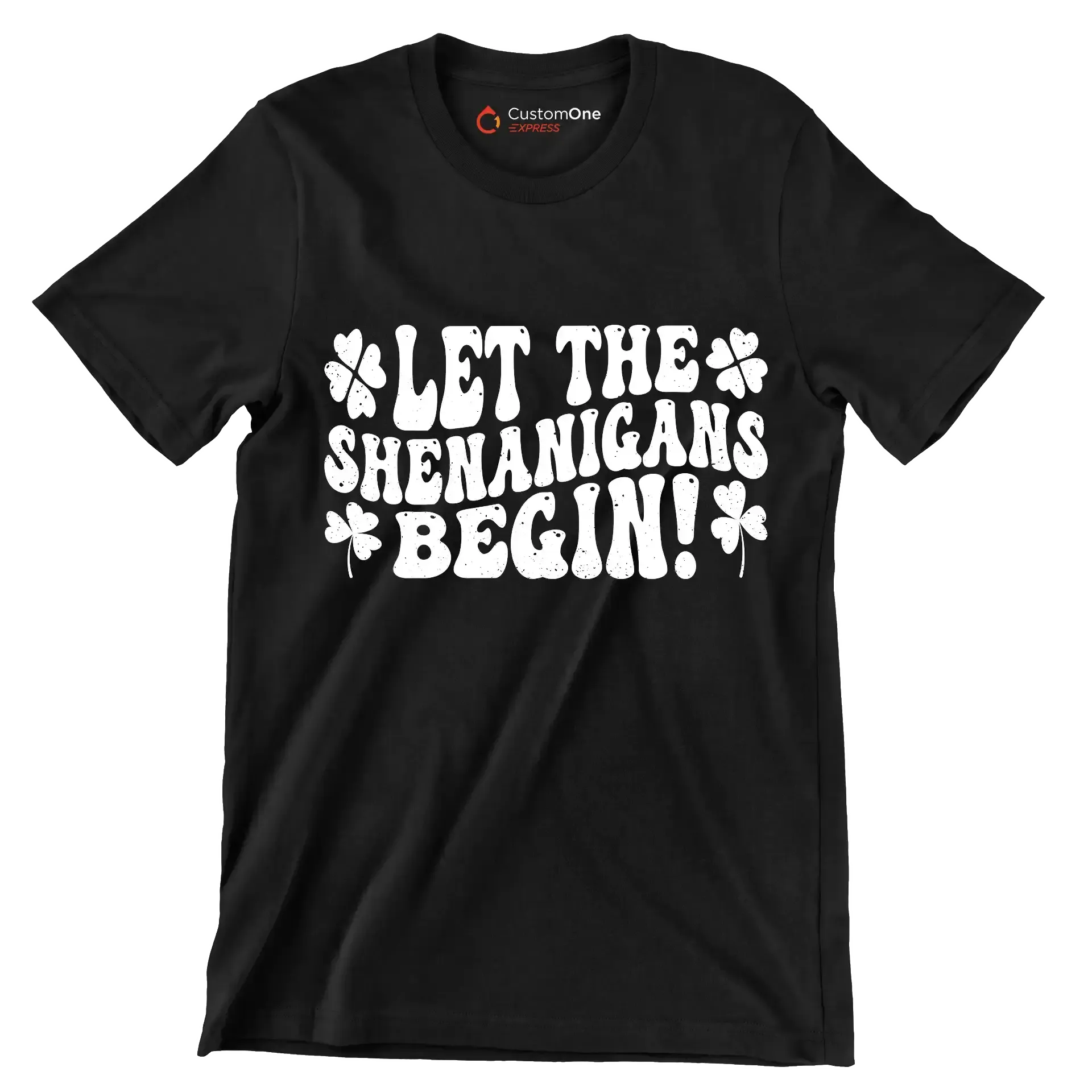 Let The Shenanigans Begin! - St. Patrick's Day T-Shirt-Black-S-Custom One Express
