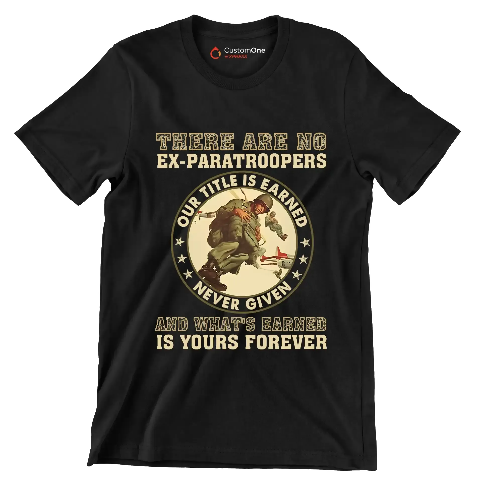 Let me know if you have any other requests - Veterans Themed T-Shirt-Black-S-Custom One Express