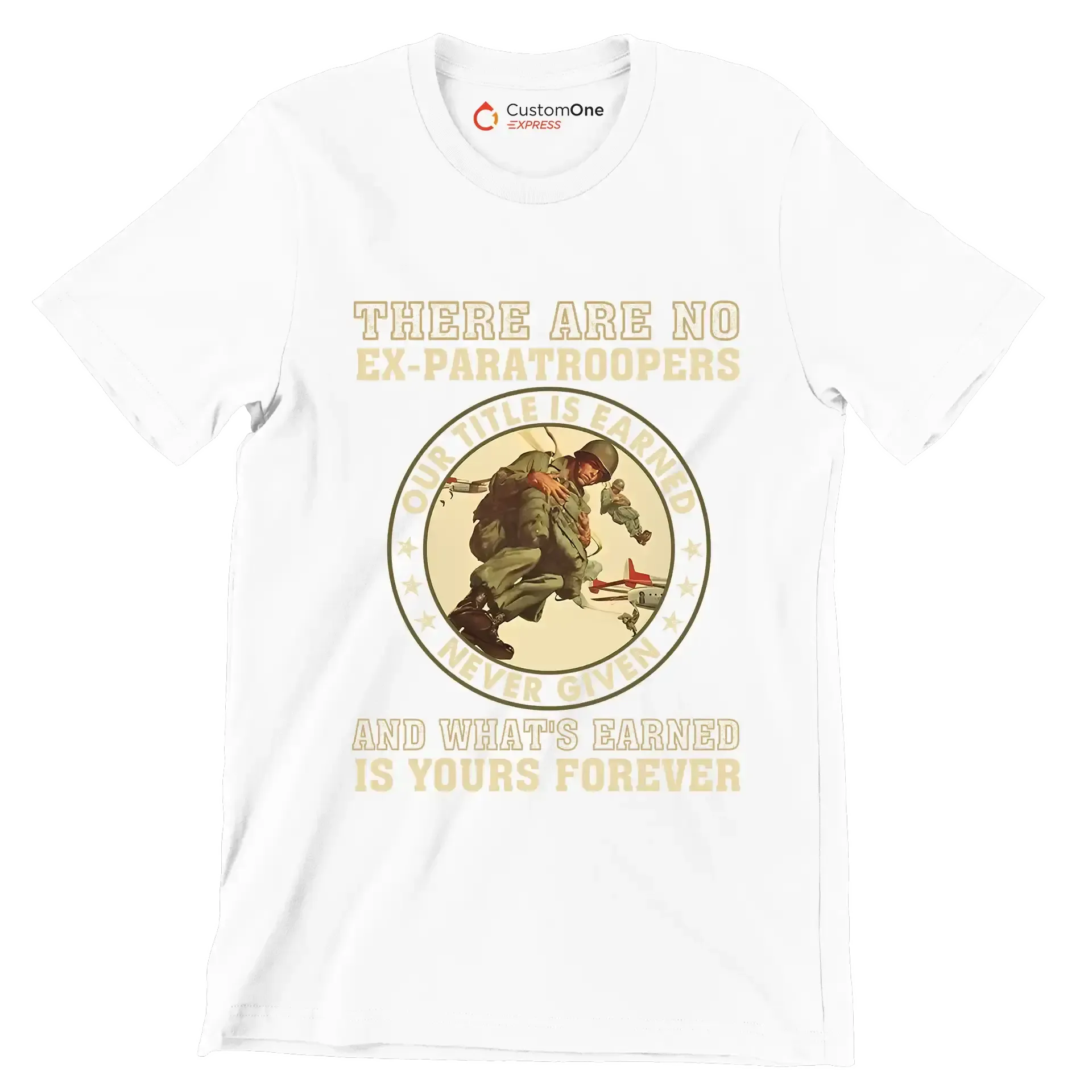 Let me know if you have any other requests - Veterans Themed T-Shirt-White-S-Custom One Express