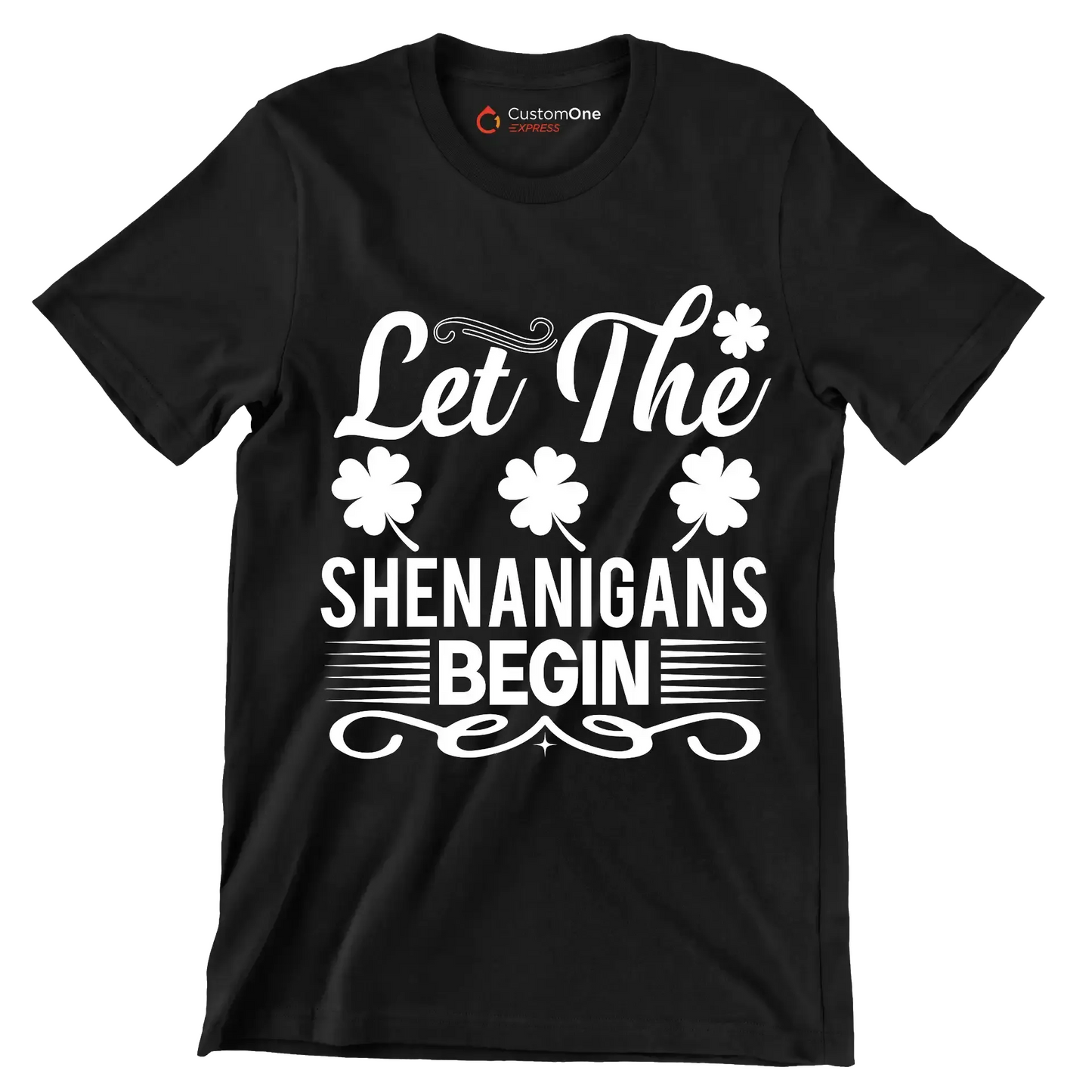 Let the shenanigans begin - St. Patrick's Day T-Shirt-Black-S-Custom One Express