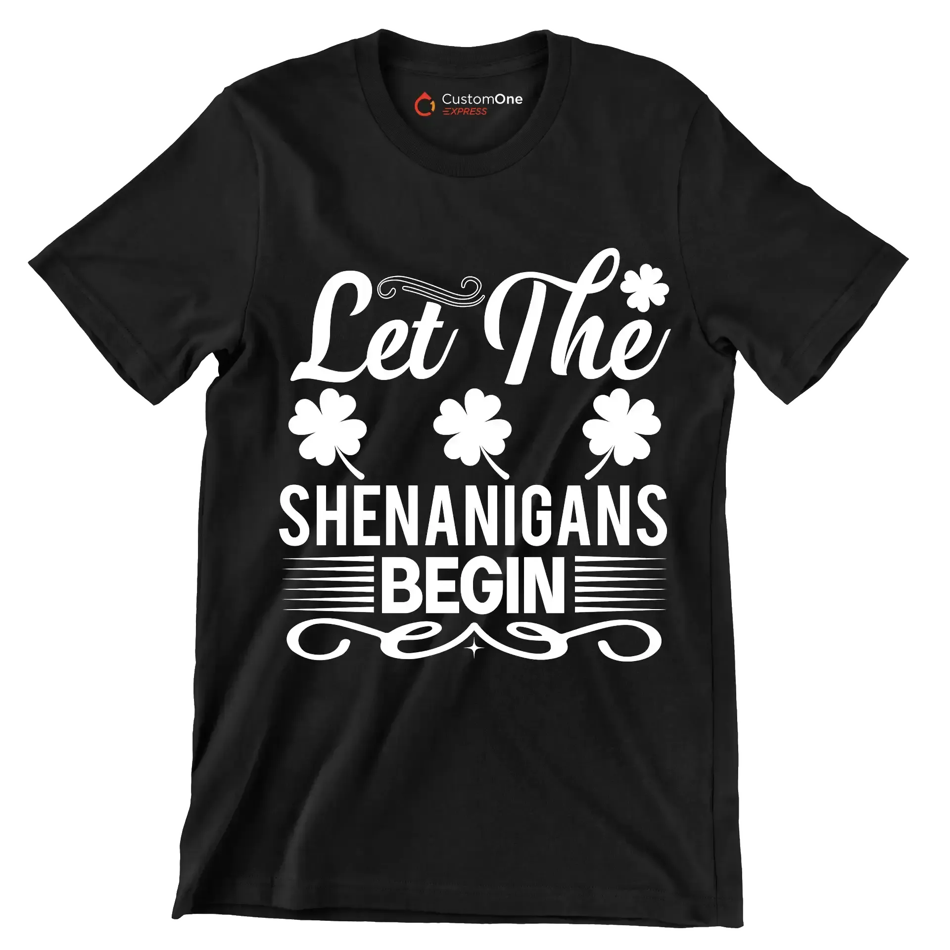 Let the shenanigans begin - St. Patrick's Day T-Shirt-Black-S-Custom One Express