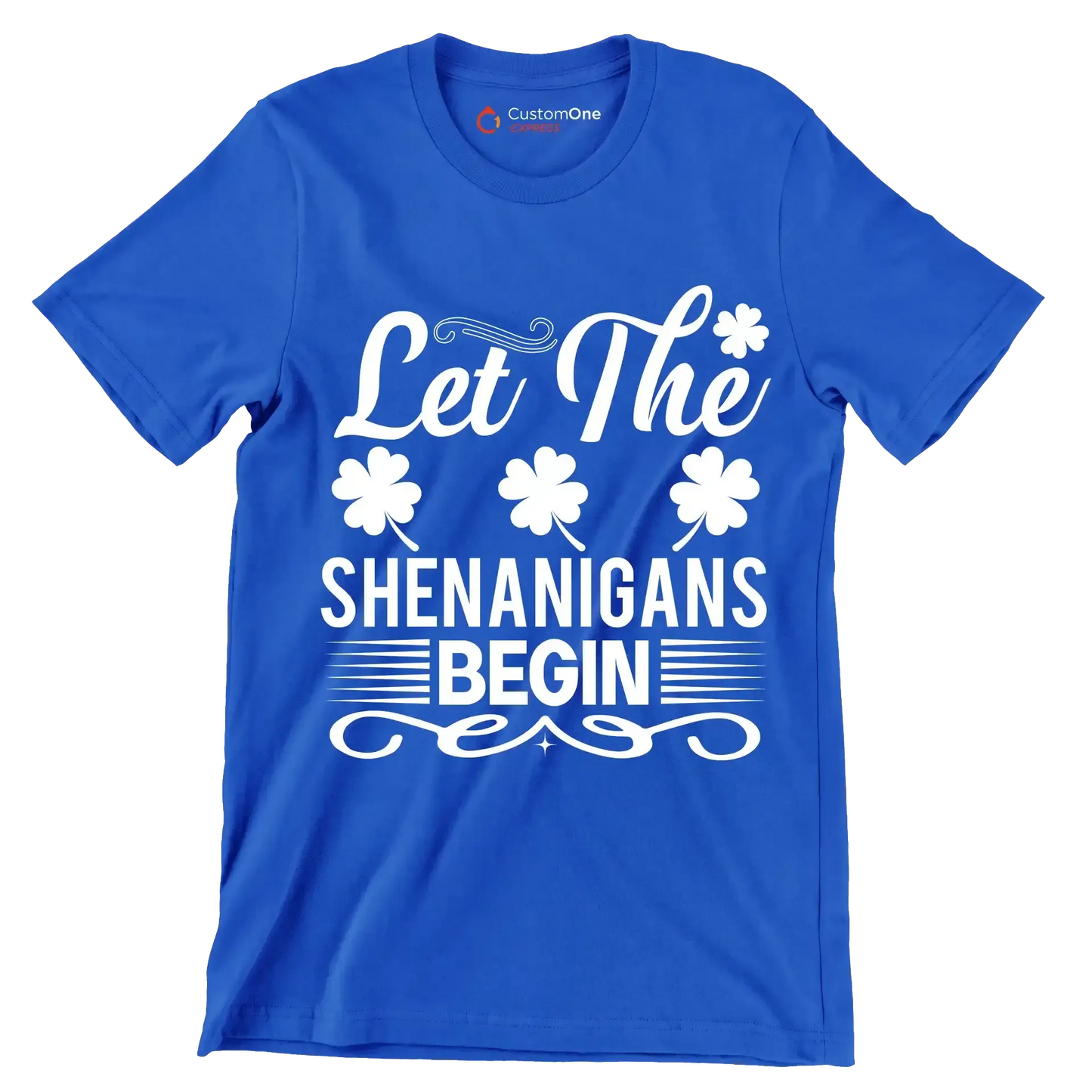 Let the shenanigans begin - St. Patrick's Day T-Shirt-Blue-S-Custom One Express