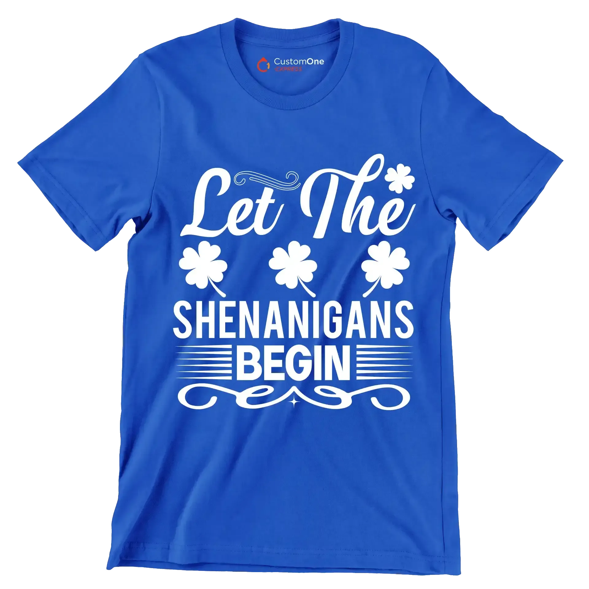 Let the shenanigans begin - St. Patrick's Day T-Shirt-Blue-S-Custom One Express