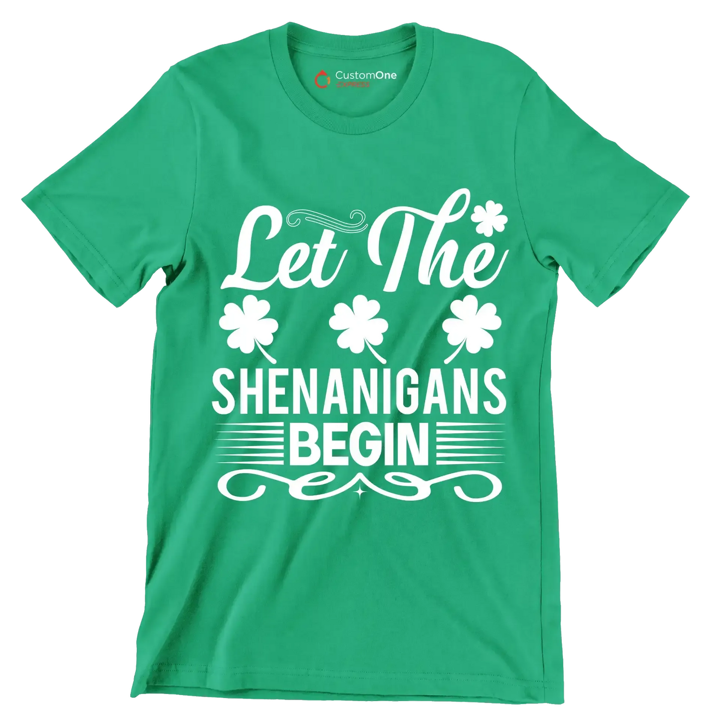 Let the shenanigans begin - St. Patrick's Day T-Shirt-Green-S-Custom One Express