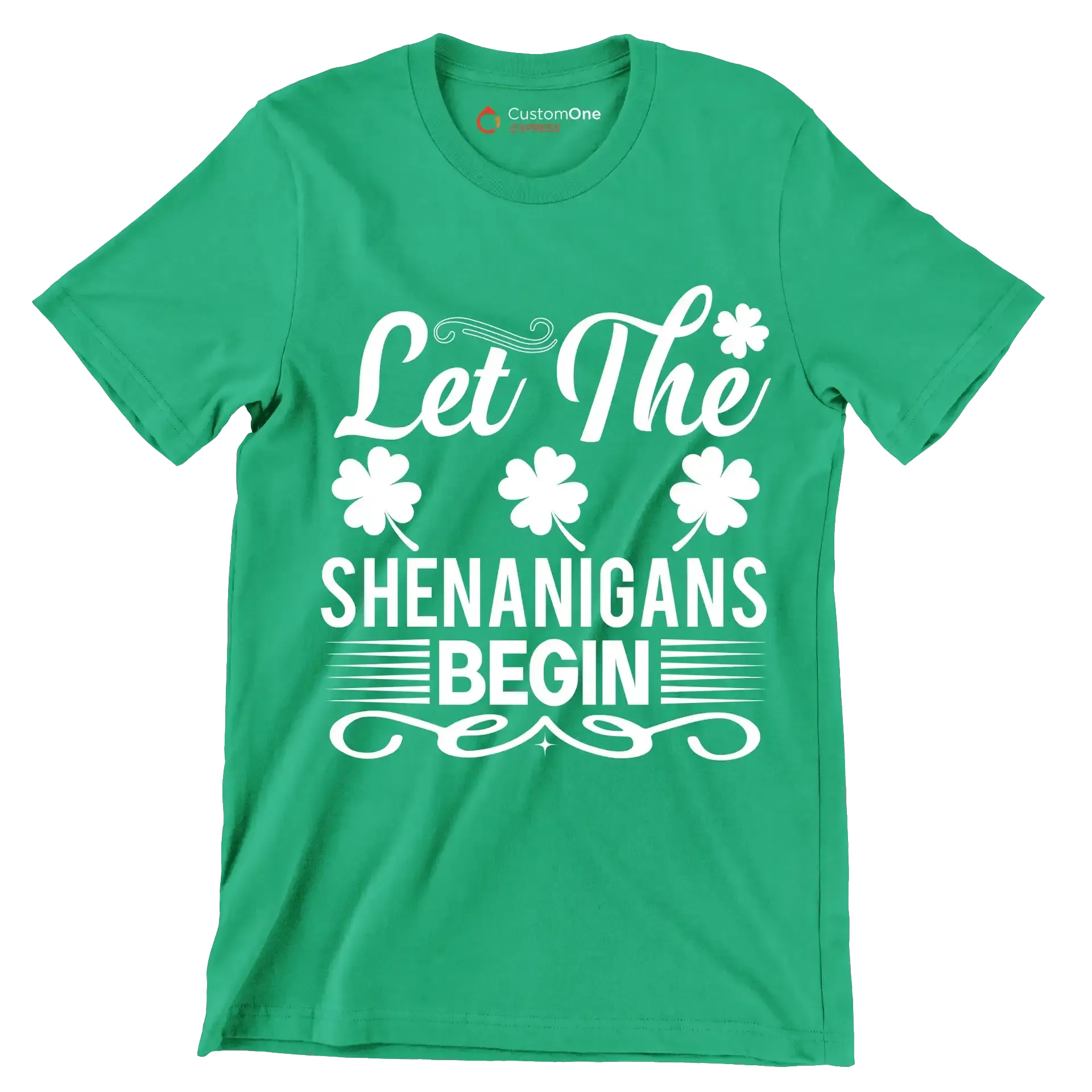 Let the shenanigans begin - St. Patrick's Day T-Shirt-Green-S-Custom One Express