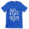 Lets Get Lucked Up - St. Patrick's Day T-Shirt-Blue-S-Custom One Express