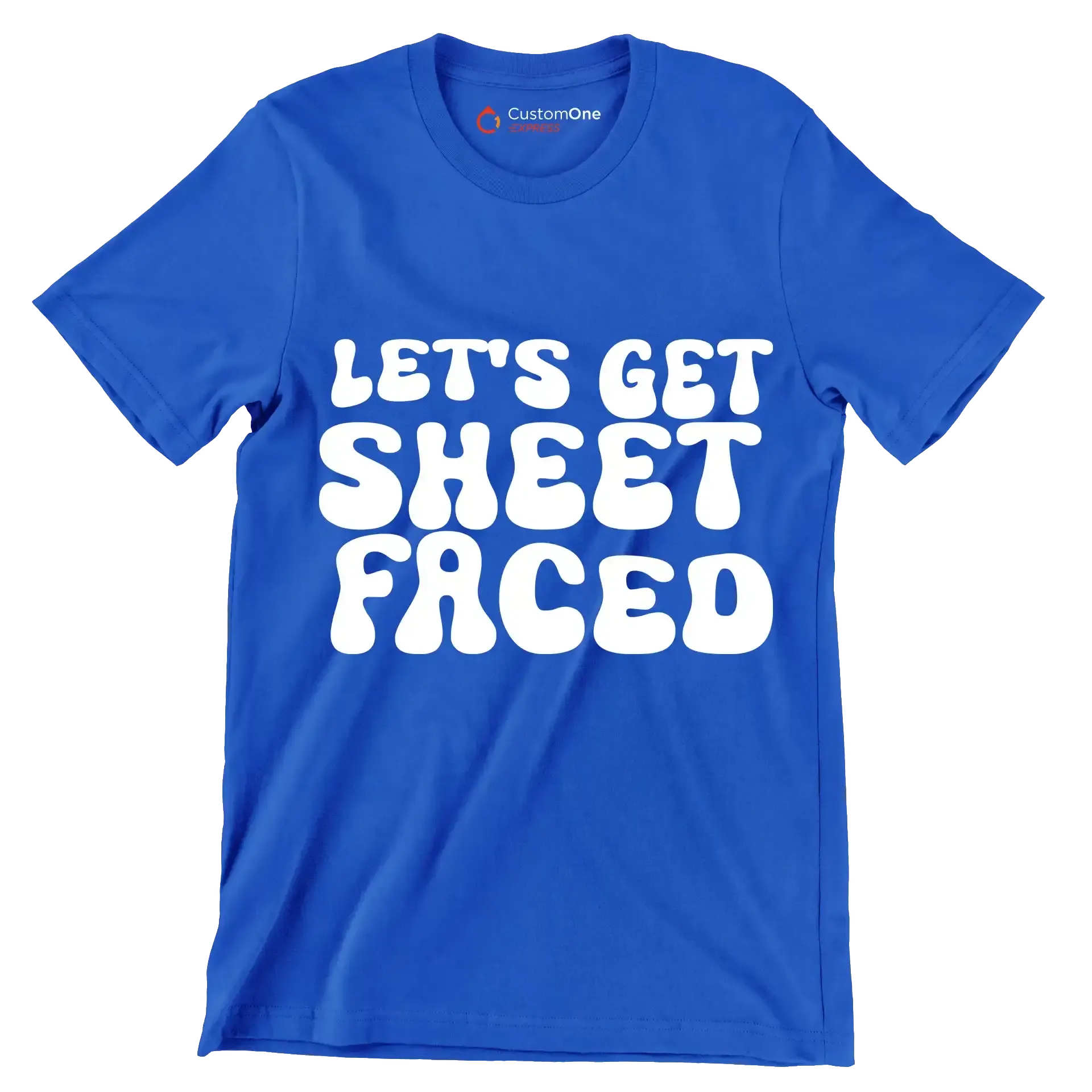 Let's Get Sheet Faced - St. Patrick's Day T-Shirt-Blue-S-Custom One Express