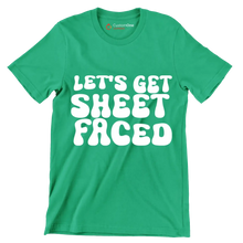 Let's Get Sheet Faced - St. Patrick's Day T-Shirt-Green-S-Custom One Express
