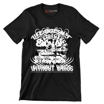 Life Doesn't Get Easier You Just Get Stronger - Motivational Themed T-Shirt-Black-S-Custom One Express