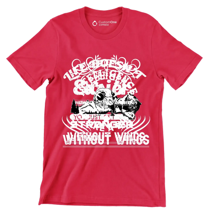 Life Doesn't Get Easier You Just Get Stronger - Motivational Themed T-Shirt-Red-S-Custom One Express