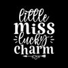 Little Miss Lucky Charm - St. Patrick's Day T-Shirt-Black-S-Custom One Express