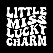 Little Miss Lucky Charm - St. Patrick's Day T-Shirt-Black-S-Custom One Express