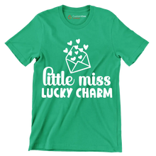 Little Miss Lucky Charm - St. Patrick's Day T-Shirt-Green-S-Custom One Express