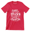 Little Miss Lucky Charm - St. Patrick's Day T-Shirt-Red-S-Custom One Express