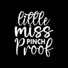 Little Miss Pinch Proof - St. Patrick's Day T-Shirt-Black-S-Custom One Express
