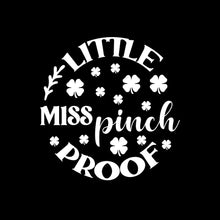 Little Miss Pinch Proof - St. Patrick's Day T-Shirt-Black-S-Custom One Express