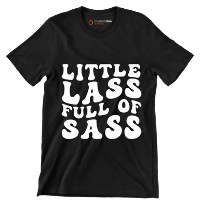 Little lass full of sass - St. Patrick's Day T-Shirt-Black-S-Custom One Express