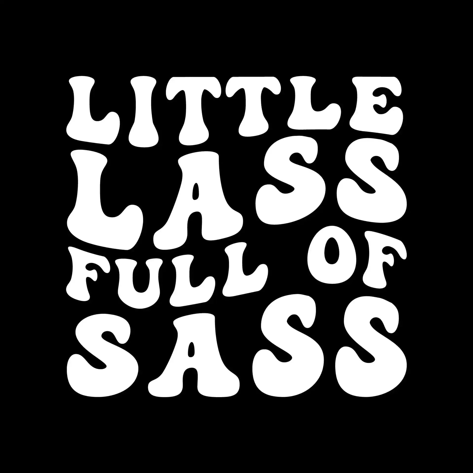 Little lass full of sass - St. Patrick's Day T-Shirt-Black-S-Custom One Express