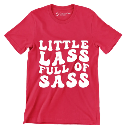 Little lass full of sass - St. Patrick's Day T-Shirt-Red-S-Custom One Express
