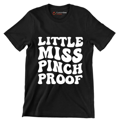 Little miss pinch proof - St. Patrick's Day T-Shirt-Black-S-Custom One Express