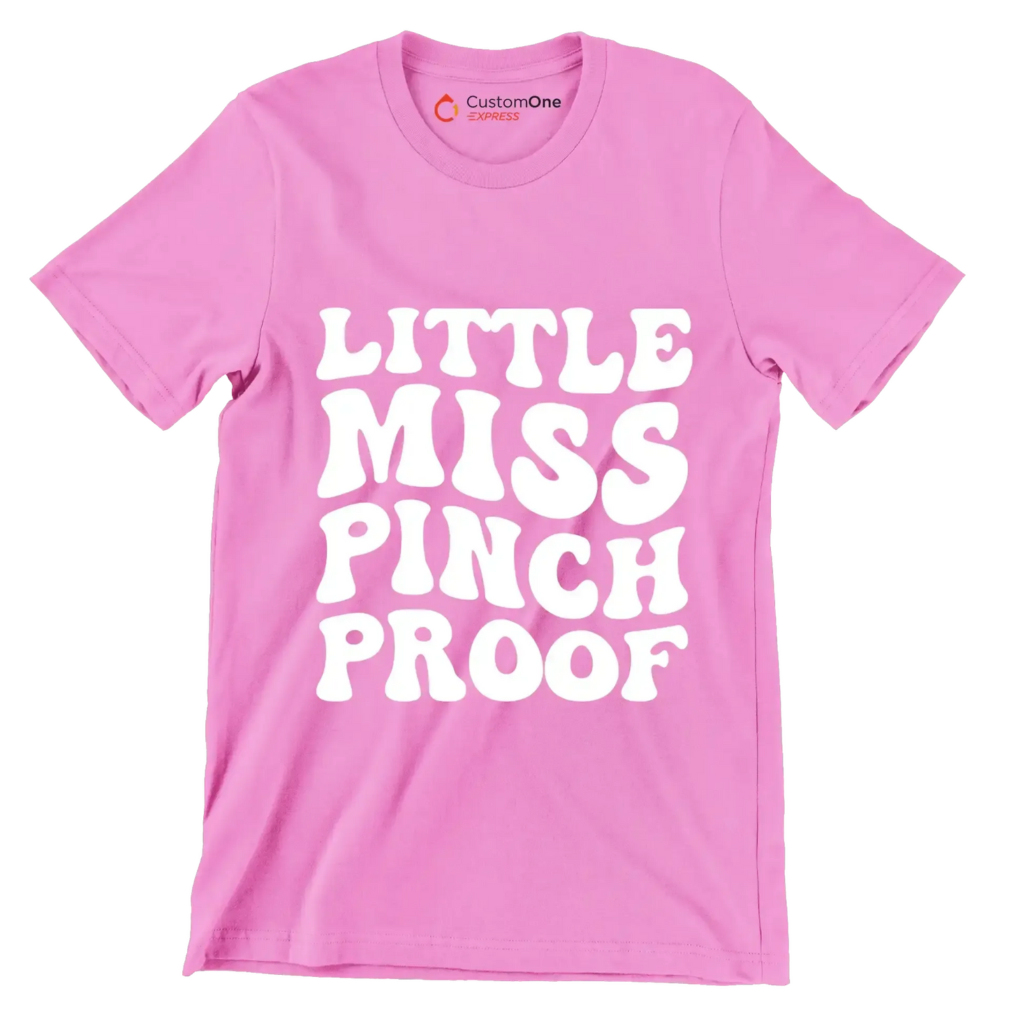 Little miss pinch proof - St. Patrick's Day T-Shirt-Pink-S-Custom One Express