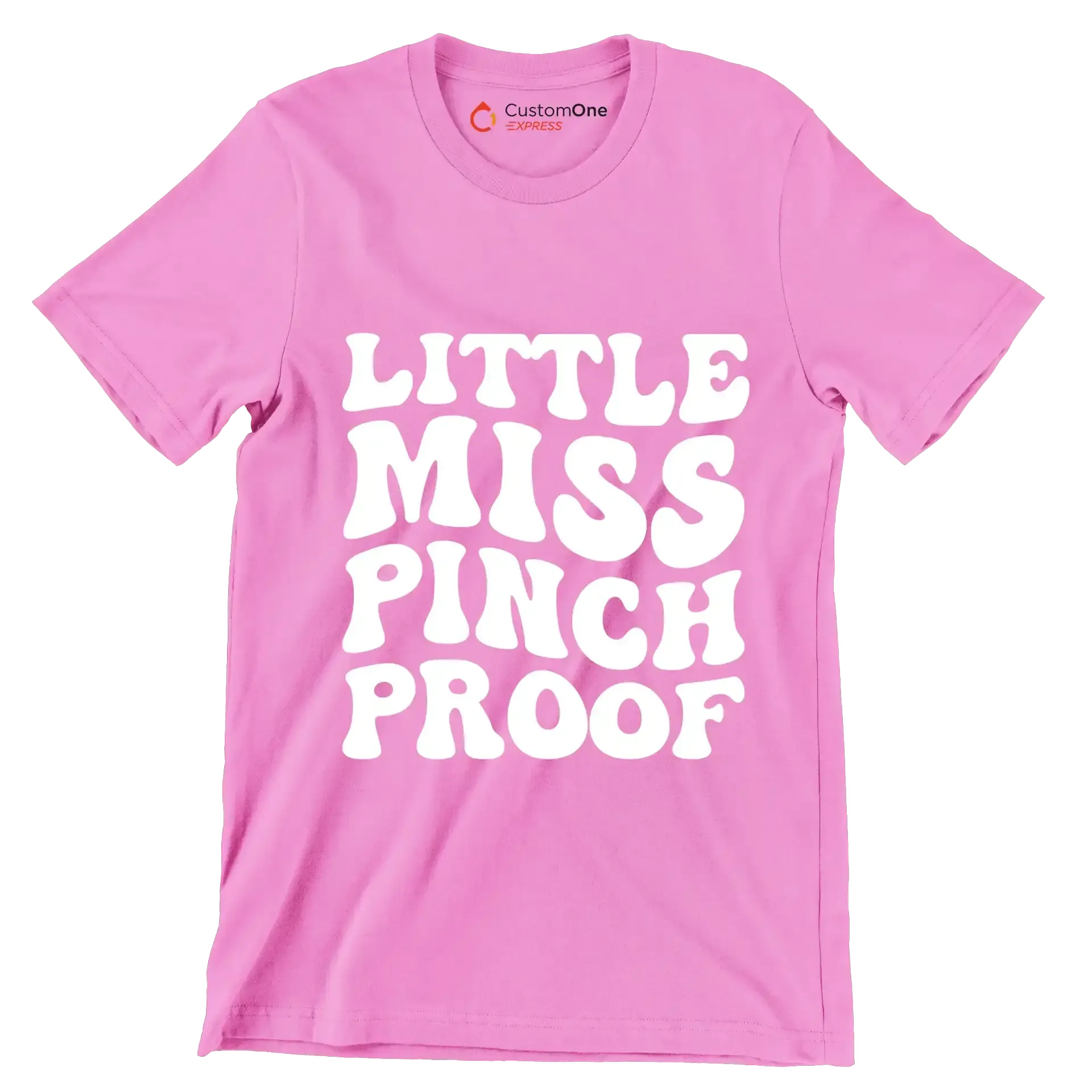 Little miss pinch proof - St. Patrick's Day T-Shirt-Pink-S-Custom One Express