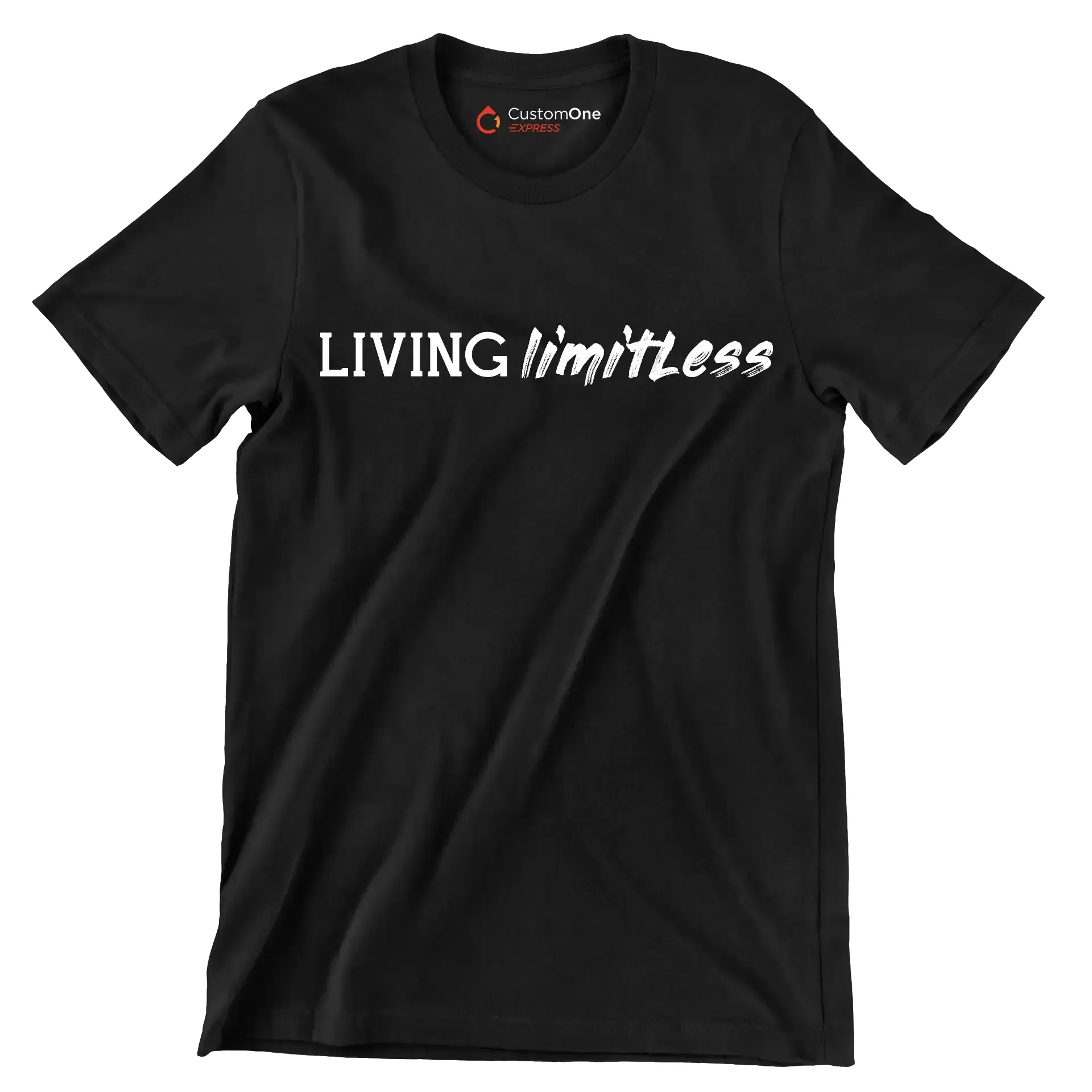 Living Limitless - Motivational Themed T-Shirt-Black-S-Custom One Express