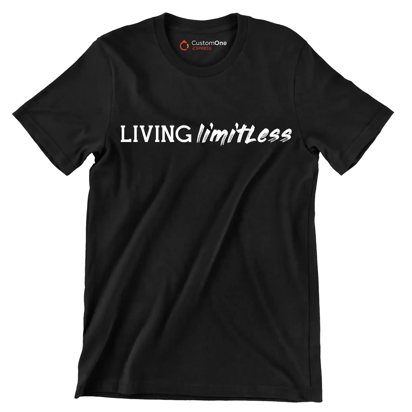Living Limitless - Motivational Themed T-Shirt-Black-S-Custom One Express