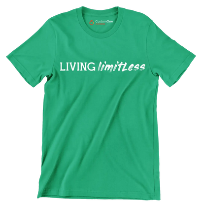Living Limitless - Motivational Themed T-Shirt-Green-S-Custom One Express