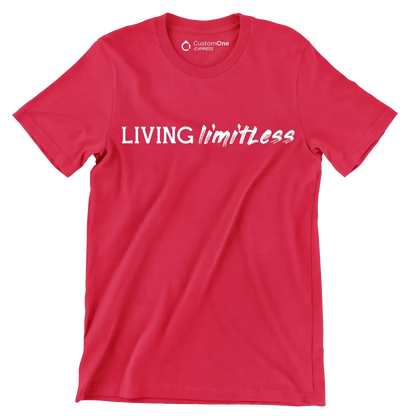 Living Limitless - Motivational Themed T-Shirt-Red-S-Custom One Express
