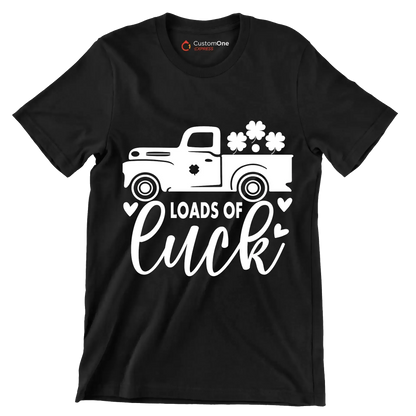 Loads of Luck - St. Patrick's Day T-Shirt-Black-S-Custom One Express