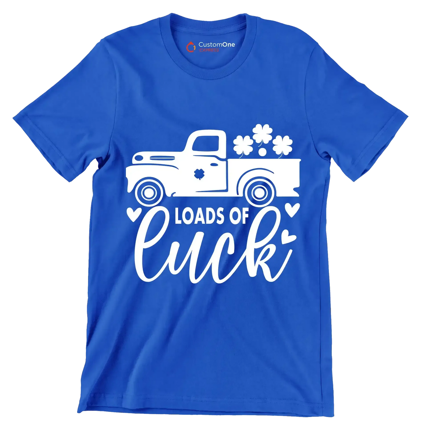 Loads of Luck - St. Patrick's Day T-Shirt-Blue-S-Custom One Express