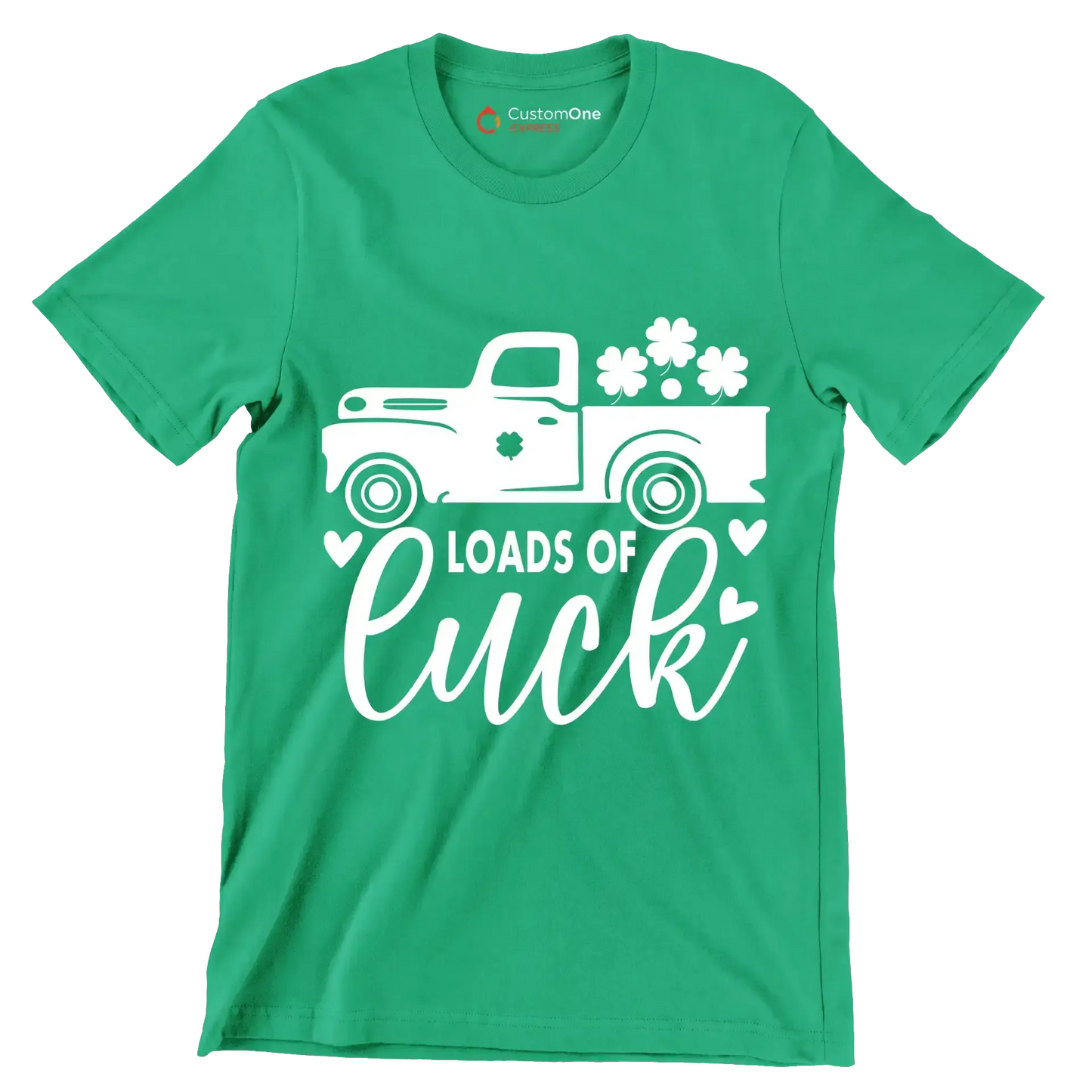Loads of Luck - St. Patrick's Day T-Shirt-Green-S-Custom One Express