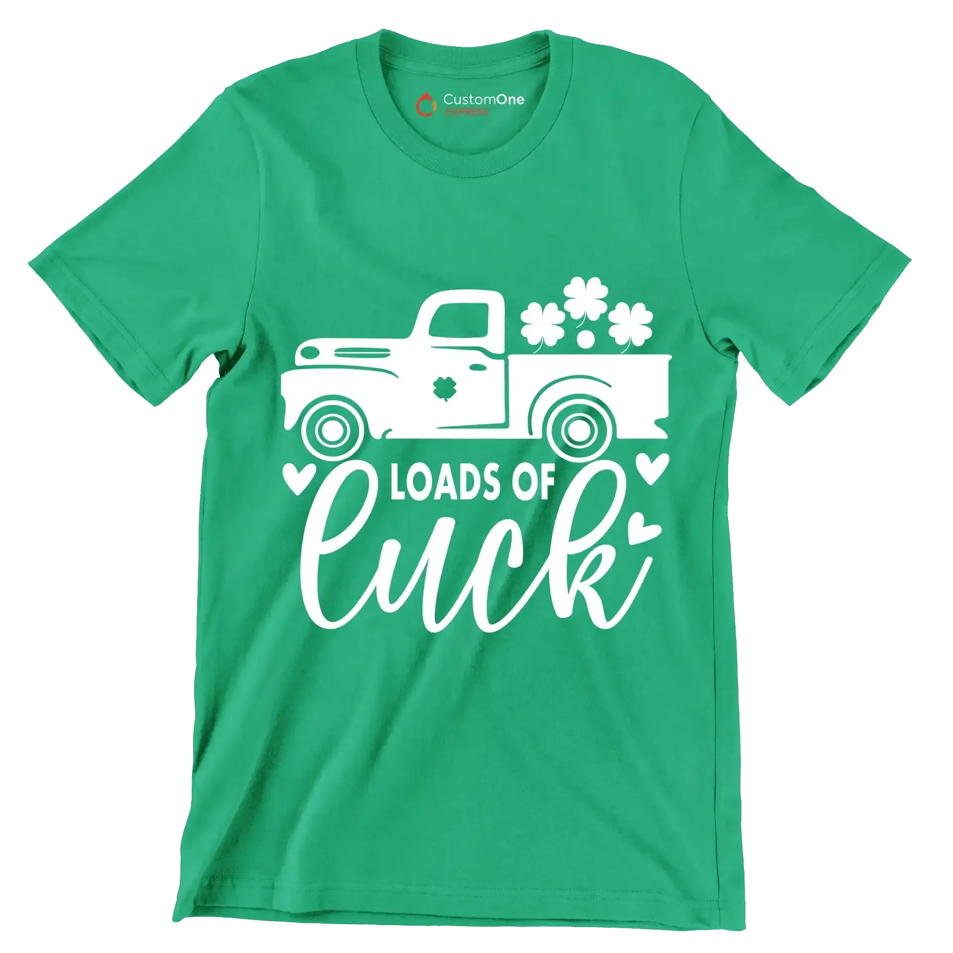 Loads of Luck - St. Patrick's Day T-Shirt-Green-S-Custom One Express