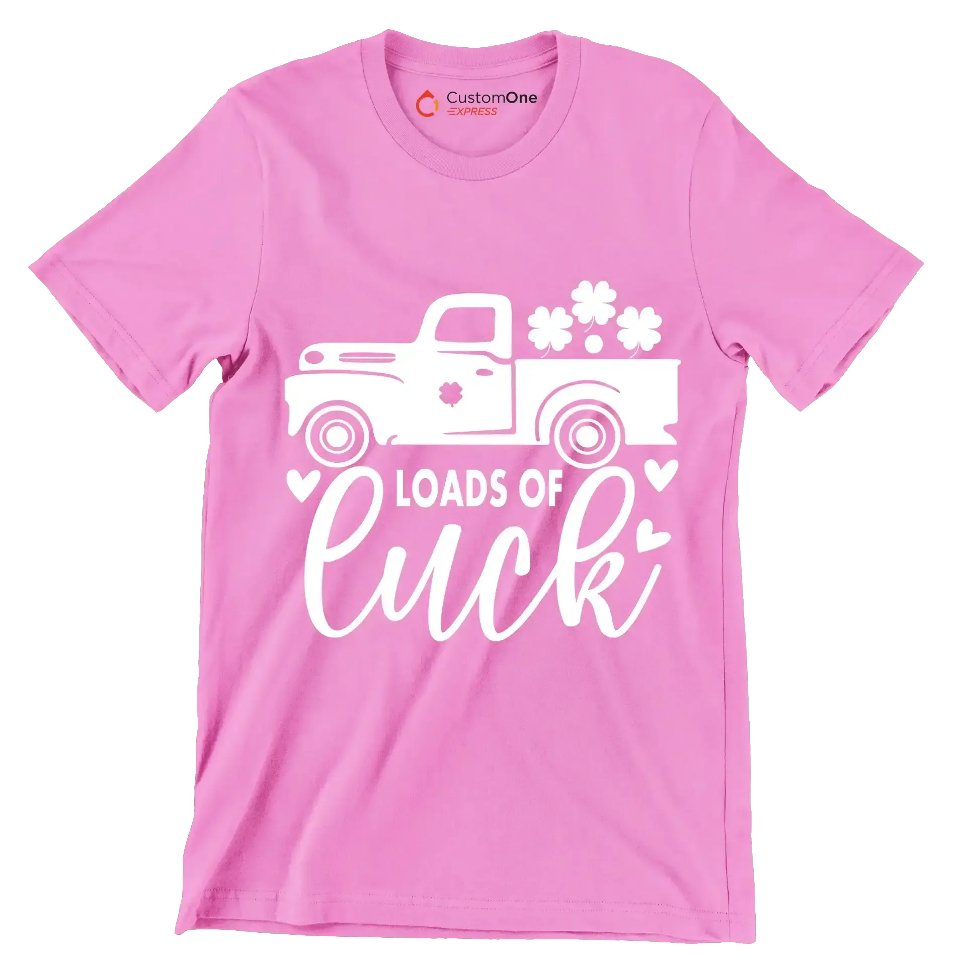 Loads of Luck - St. Patrick's Day T-Shirt-Pink-S-Custom One Express