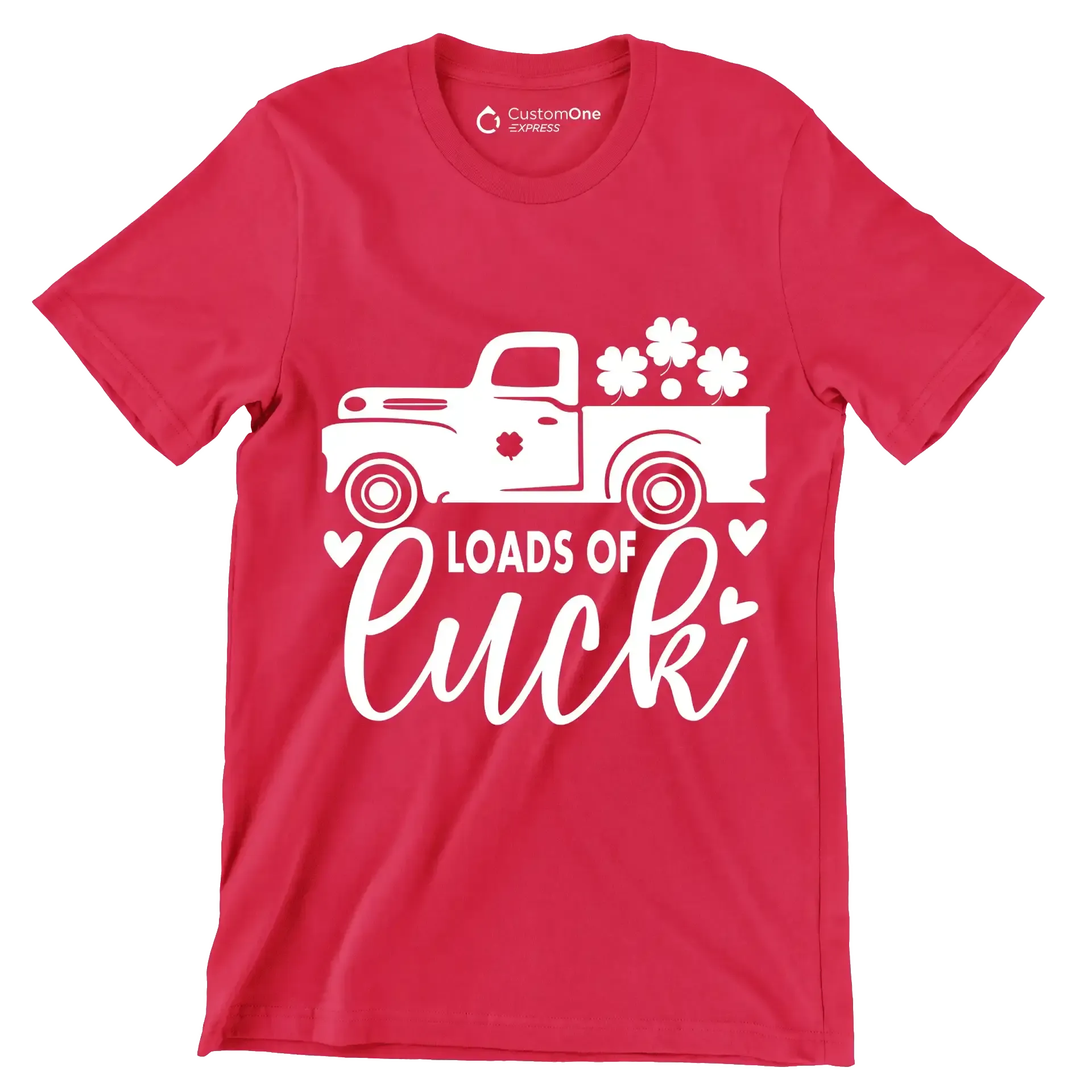 Loads of Luck - St. Patrick's Day T-Shirt-Red-S-Custom One Express