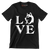 Love - Dog Themed T-Shirt-Black-S-Custom One Express